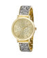 Фото #1 товара Часы и аксессуары Bob Mackie Женские наручные часы с золотистым легким сплавом и блеском, 36 мм