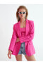 Фото #5 товара Oversize Keten Blazer Ceket