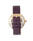 ფოტო #2 პროდუქტის Adelaide Automatic Purple Leather Watch 38mm