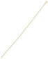 ფოტო #3 პროდუქტის Delicate Solid Oval Link Ankle Bracelet in 14k Gold