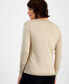 Фото #2 товара Women's Lurex Shine Crewneck Sweater, Created for Macy's