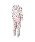 Men's White Tampa Bay Buccaneers Allover Print Docket Union Full-Zip Hooded Pajama Suit