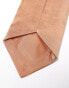 Six Stories satin tie in burnt peach