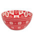 Фото #6 товара Peppermint Candy 30 oz All Purpose Bowls Set of 6, Service for 6