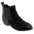 Softwalk Rockford S2058-003 Womens Black Suede Ankle & Booties Boots 10