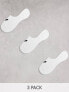 Фото #1 товара adidas Originals adicolor Trefoil 3 pack no show socks in white