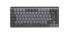 Logitech MX Mechanical Mini Minimalist Wireless Illuminated Keyboard - Tenkeyless (80 - 87%) - RF Wireless + Bluetooth - Mechanical - AZERTY - LED - Graphite - Grey