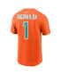 Фото #2 товара Men's Tua Tagovailoa Orange Miami Dolphins Player Name and Number T-shirt