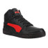 Фото #2 товара Puma Rebound Layup Elevated High Top Mens Black Sneakers Casual Shoes 39298402