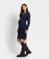 ფოტო #3 პროდუქტის Women's Knee Length Knit Dress