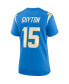 Фото #3 товара Women's Jalen Guyton Powder Blue Los Angeles Chargers Game Player Jersey