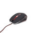 Фото #1 товара Gembird MUSG-001-R - Ambidextrous - USB Type-A - 2400 DPI - Black - Red