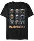 Фото #1 товара Men's Mando Helmet Boxup Short Sleeve Crew T-shirt