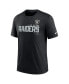 Фото #2 товара Men's Heather Black Las Vegas Raiders Team Tri-Blend T-shirt