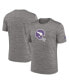 Фото #1 товара Men's Heather Charcoal Minnesota Vikings Classic Sideline Performance T-shirt