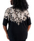 Фото #2 товара Plus Size Printed Dolman-Sleeve Top, Created for Macy's