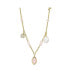 ფოტო #2 პროდუქტის Women's Gold-Tone Brass Station Necklace