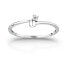 Minimalist silver ring with zircon Silver LPS03AWV070