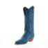 Фото #4 товара Abilene Boots 9270 Womens Blue Leather Slip On Cowboy Western Boots