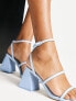 Фото #3 товара ALDO Miran block heel sandals in light blue patent