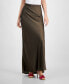ფოტო #1 პროდუქტის Women's Annachiara Satin Maxi Skirt