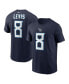 Фото #1 товара Men's Will Levis Navy Tennessee Titans 2023 NFL Draft Player Name and Number T-shirt