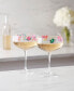 Фото #3 товара Floral Bright Coupe Glasses, Set of 2