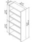 Echo 5 Shelf Bookcase