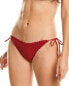 Vix Divino Scales Ripple Bikini Bottom Women's Red Xs
