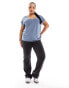 Фото #8 товара Vero Moda Curve slinky v neck t-shirt in petrol blue