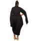 Фото #2 товара Plus Size Tina Tulip Hem Cape Sleeve Pocket Dress