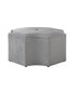 Фото #4 товара Fiorella Upholstered Octagon Cocktail Ottoman with Nailhead Trim