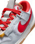 Nike Air Dunk Jumbo trainers in grey and red