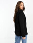 ASOS DESIGN Tall jersey slouchy suit blazer in black