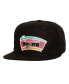 ფოტო #1 პროდუქტის Men's Black San Antonio Spurs Sweet Suede Snapback Hat
