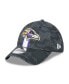 ფოტო #1 პროდუქტის Men's Black Baltimore Ravens 2024 Sideline 39THIRTY Flex Hat