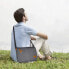 Фото #7 товара Estarer Carry Bag/Laptop Bag 14/15.6–17/17.3 Inches for Work, University, Plain Canvas, Grey, gray
