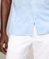 Фото #3 товара Men's Short Sleeve Flex Poplin Button-Down Shirt