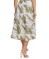 ფოტო #2 პროდუქტის Women's Printed Pleated Cotton Voile Midi Skirt