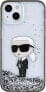 Karl Lagerfeld Karl Lagerfeld KLHCP15SLKKNSK iPhone 15 / 14 / 13 6.1" transparent hardcase Liquid Glitter Ikonik