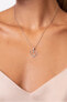 Charming silver heart pendant with zircons PT13W