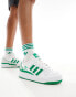 adidas Originals Forum Bold trainers in white and green