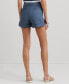 Фото #2 товара Women's Pleated Double-Faced Cotton Short
