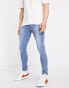 DTT skinny fit jeans in light wash blue