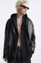 Oversize leather effect blazer - limited edition