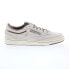 Фото #1 товара Reebok Club C 85 Vintage Mens Beige Suede Lace Up Lifestyle Sneakers Shoes