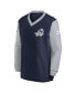 Men's Navy Dallas Cowboys 2023 Sideline V-Neck Pullover Windshirt