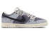 【定制球鞋】 Nike Dunk Low Retro SE 紫色小妖精 涂鸦 做旧 低帮 板鞋 男款 紫灰色 / Кроссовки Nike Dunk Low DO9776-001