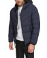 Фото #1 товара Men's Chevron Stretch Jacket With Sherpa Lined Hood