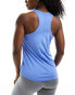 Nike Training One Dri-Fit slim tank in blue